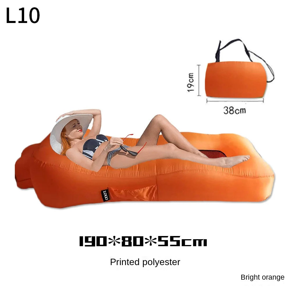 [no.3] Outdoor Inflatable Lounge Sofa Bed – Portable & Foldable Air Couch for Travel, Beach & Camping