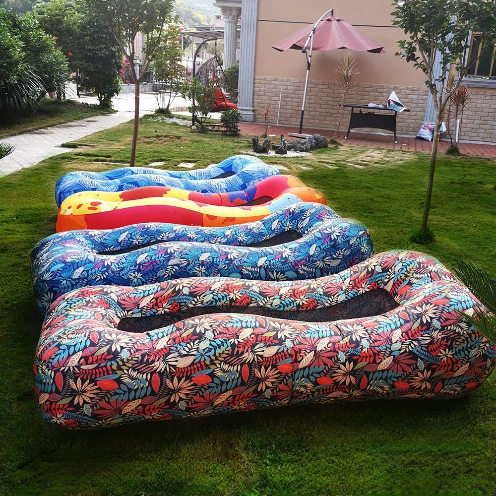 [no.3] Outdoor Inflatable Lounge Sofa Bed – Portable & Foldable Air Couch for Travel, Beach & Camping