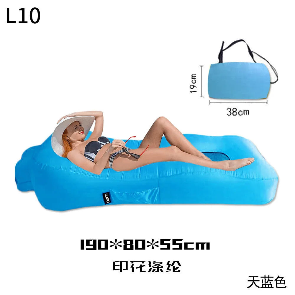 [no.3] Outdoor Inflatable Lounge Sofa Bed – Portable & Foldable Air Couch for Travel, Beach & Camping
