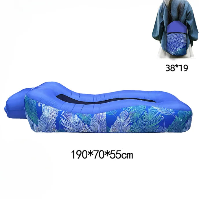 [no.3] Outdoor Inflatable Lounge Sofa Bed – Portable & Foldable Air Couch for Travel, Beach & Camping