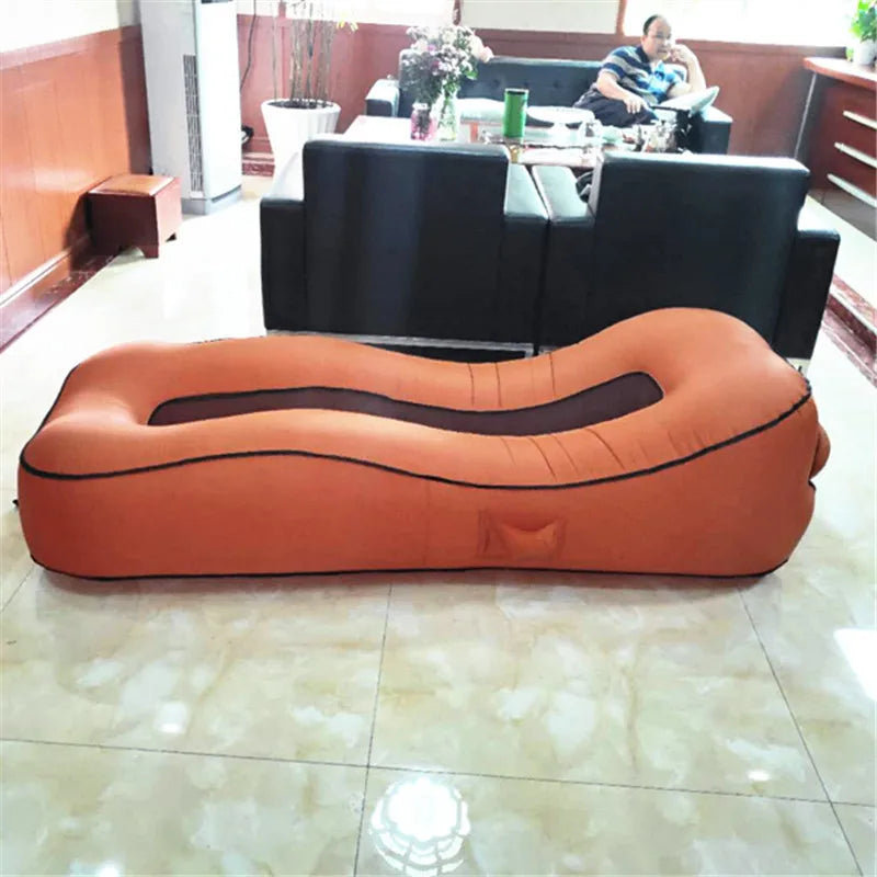 [no.3] Outdoor Inflatable Lounge Sofa Bed – Portable & Foldable Air Couch for Travel, Beach & Camping