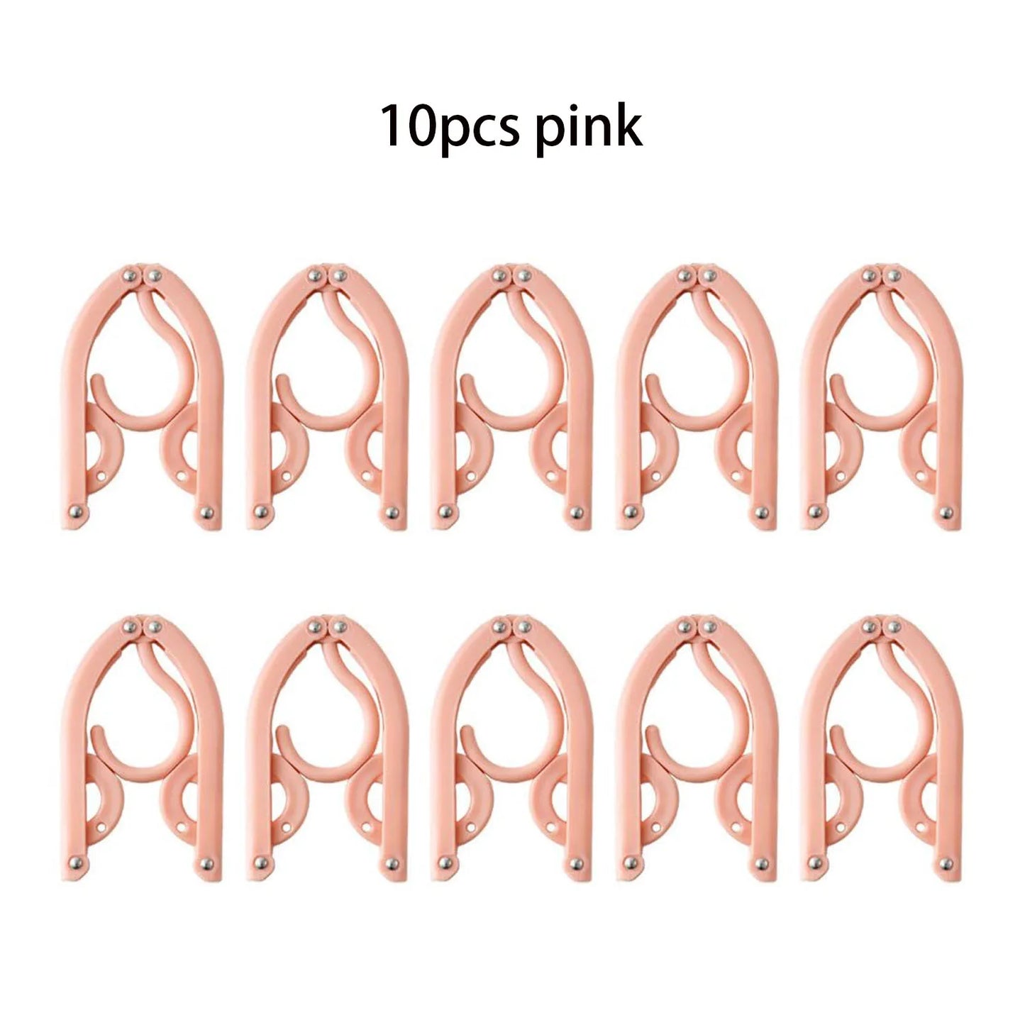 [no.6] Foldable Travel Clothes Hangers – 6-Pack (Green + Yellow) | Portable & Space-Saving for Trips and Home Use