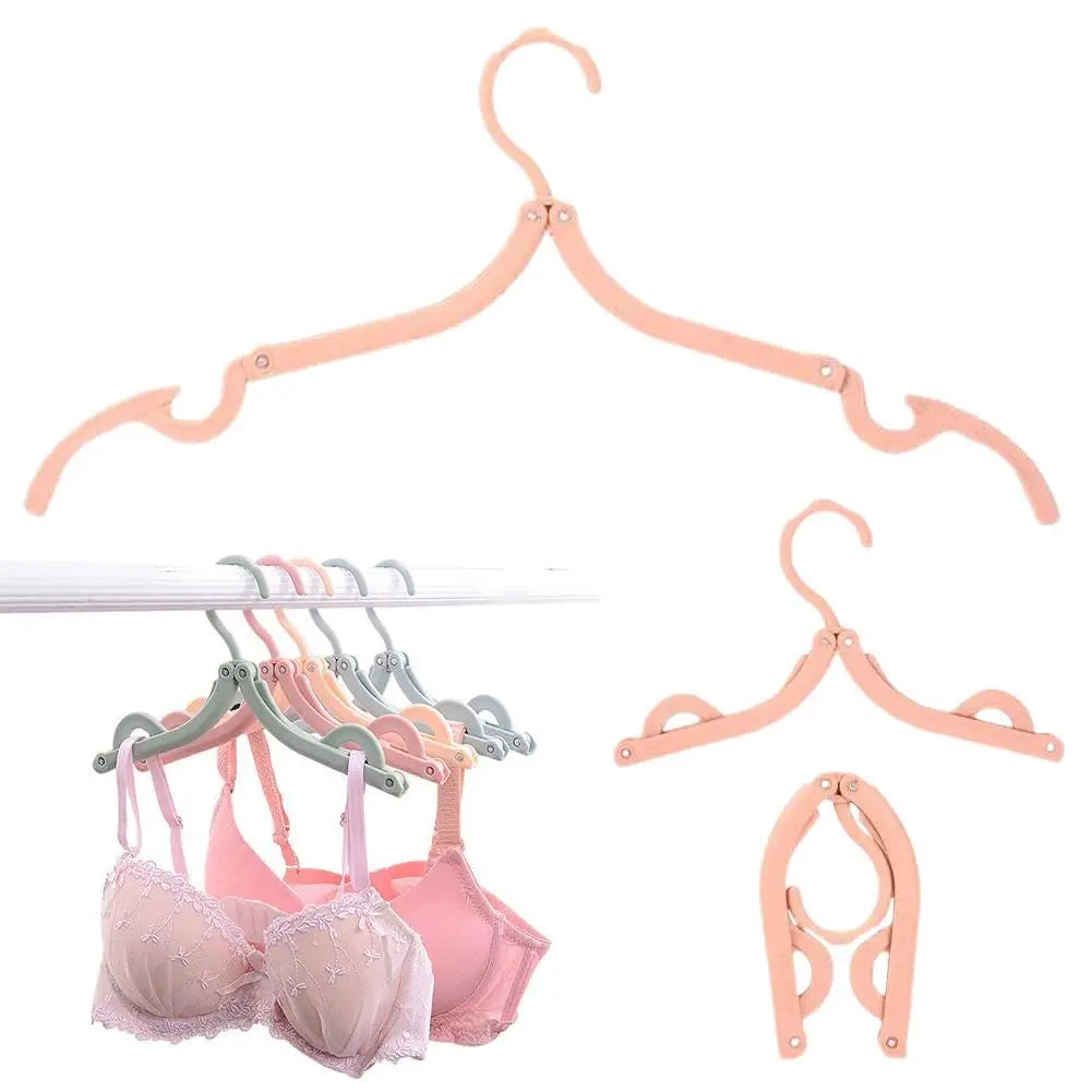 [no.6] Foldable Travel Clothes Hangers – 6-Pack (Green + Yellow) | Portable & Space-Saving for Trips and Home Use